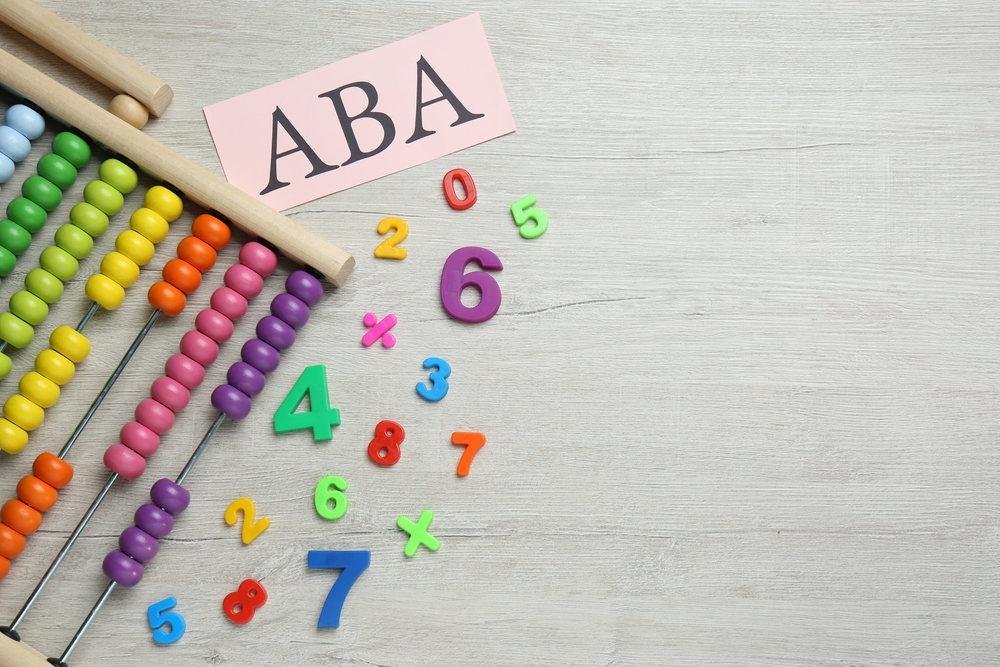 Paper,sheet,with,abbreviation,aba,(applied,behavior,analysis),,abacus,and